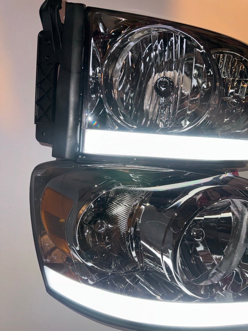 2006 to 2008 Dodge Ram 1500 Compatible with 2006 to 2009 Dodge Ram 2500 3500 Headlights faros Focos Luces micas