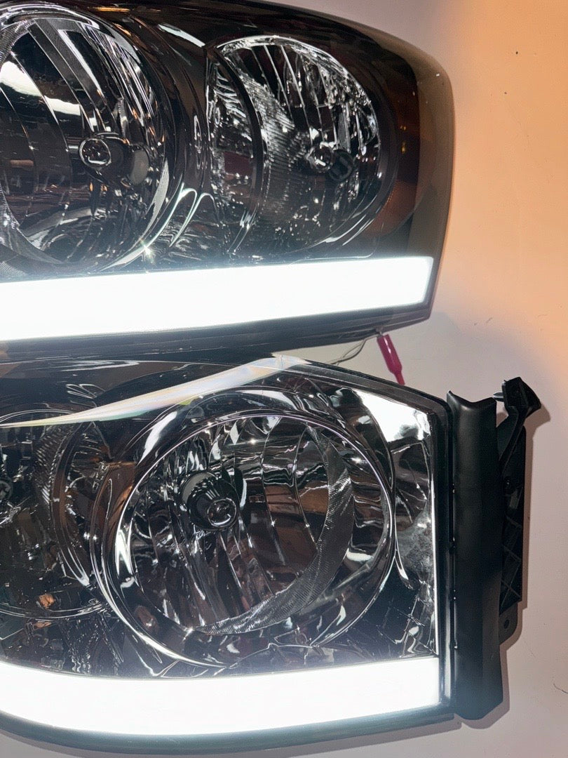2006 to 2008 Dodge Ram 1500 Compatible with 2006 to 2009 Dodge Ram 2500 3500 Headlights faros Focos Luces micas