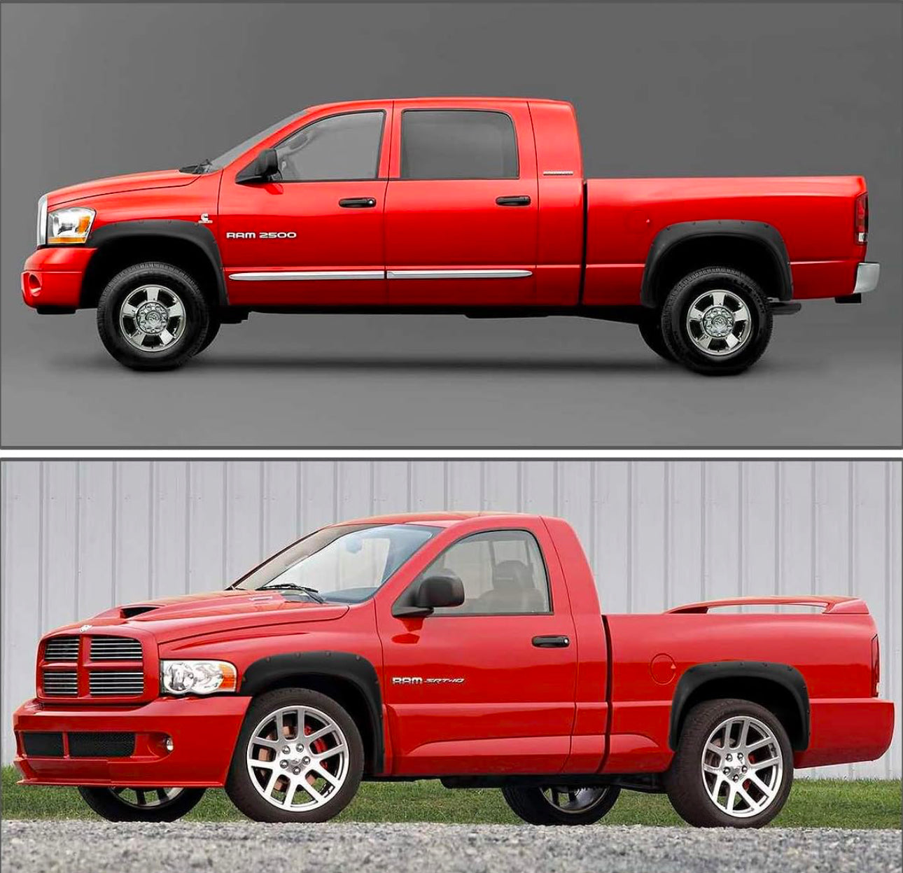 2002 to 2008 Dodge Ram Fender Flares Bengalas de guardabarros