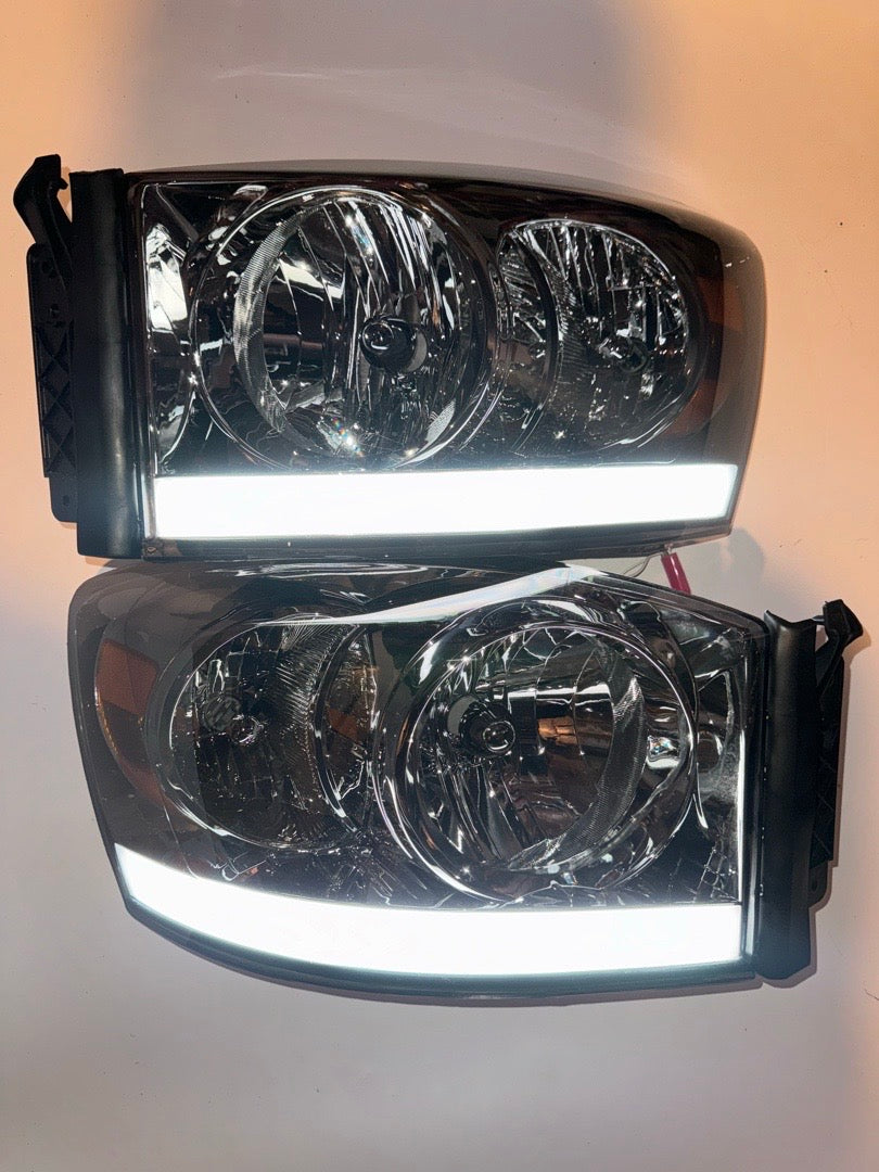 2006 to 2008 Dodge Ram 1500 Compatible with 2006 to 2009 Dodge Ram 2500 3500 Headlights faros Focos Luces micas