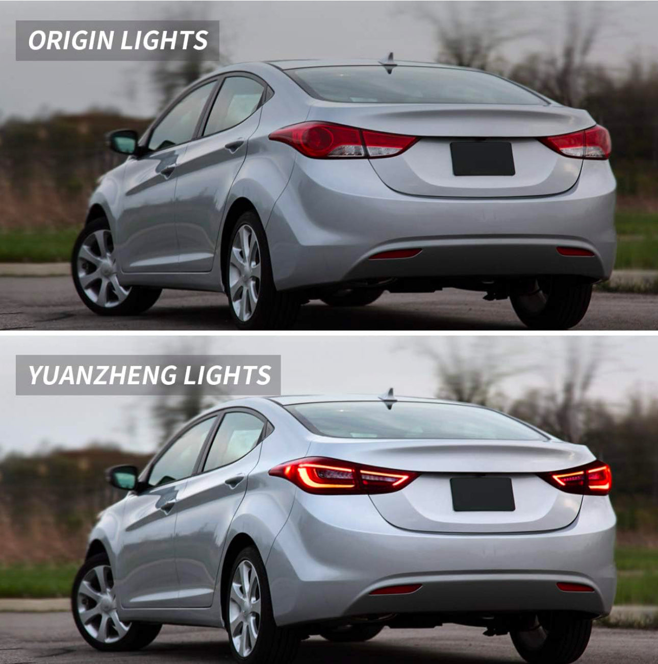 2011 to 2016 Hyundai Elantra does Not fit Hatchback Rear Tail Lamps reverse Taillights Luces Traseras micas Calaveras