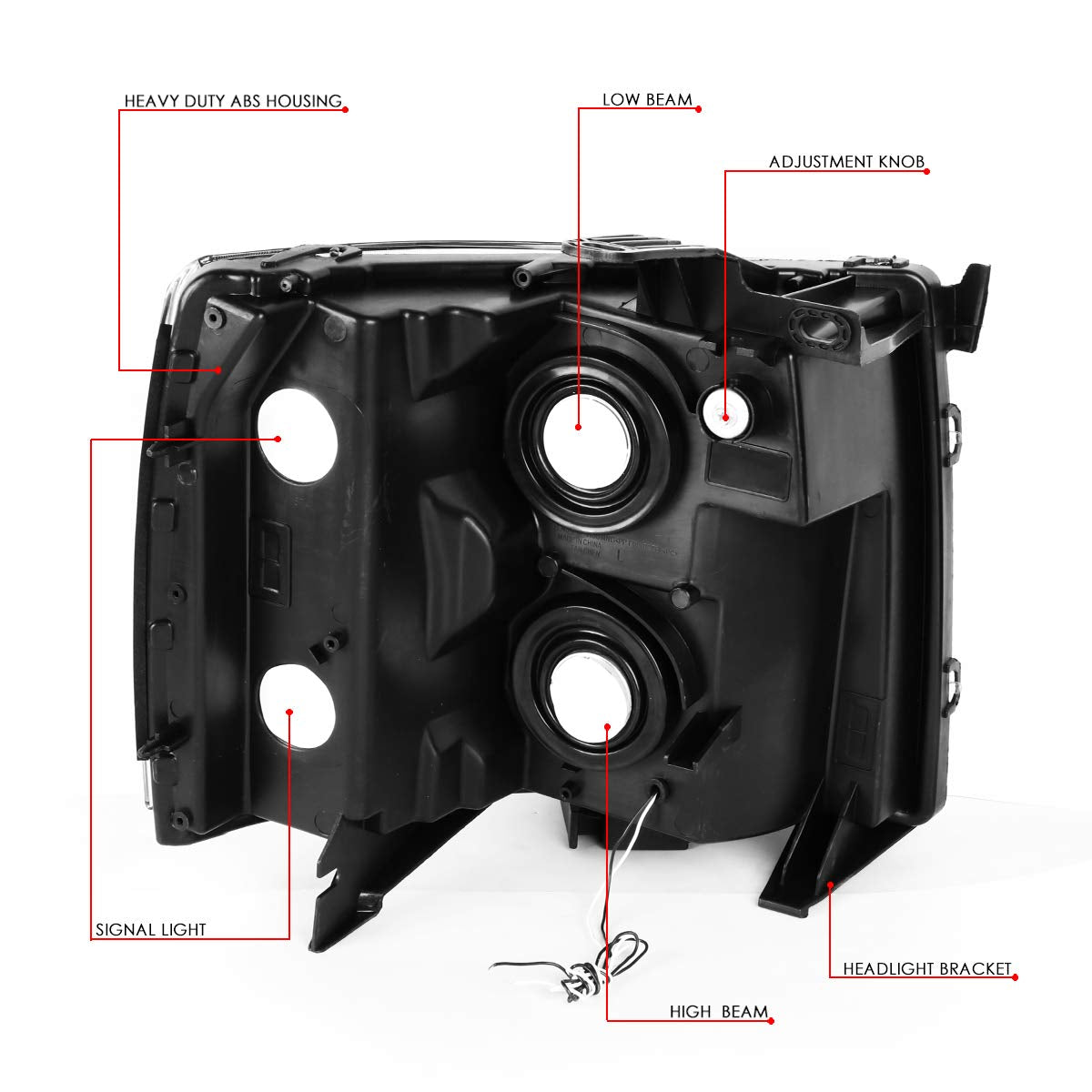 2007 to 2013 Chevy Silverado 1500 2500 3500 and HD Models LED Strip Headlamps Headlights Faros Focos Luces Micas