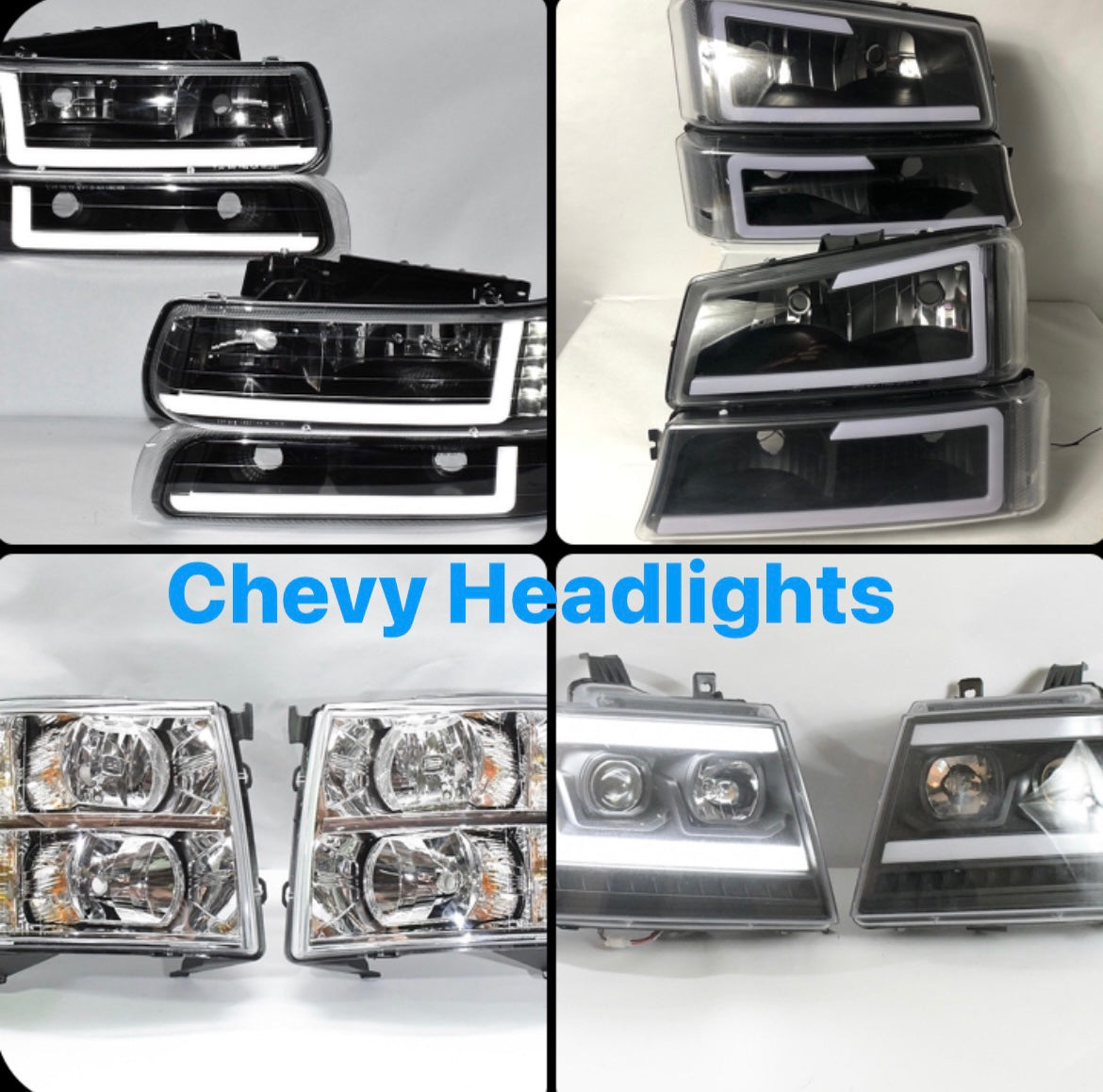Chevy Headlights faros focos Luces delanteras micas