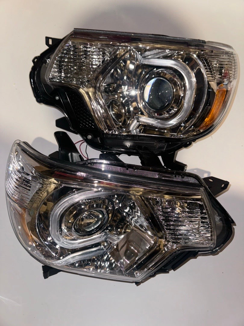 2012 to 2015 Toyota Tacoma LED DRL Headlights Faros Focos Luces Micas