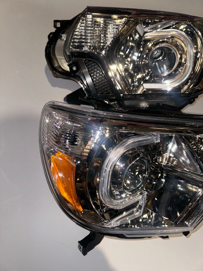 2012 to 2015 Toyota Tacoma LED DRL Headlights Faros Focos Luces Micas