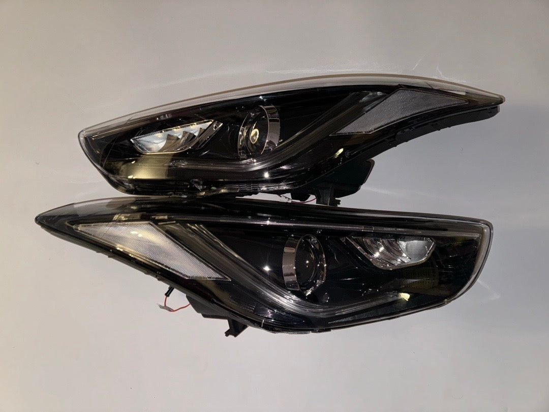 2012 to 2015 Hyundai Elantra Coupe Not for Hybrid Demon Eyes Headlights Faros Focos Luces Micas