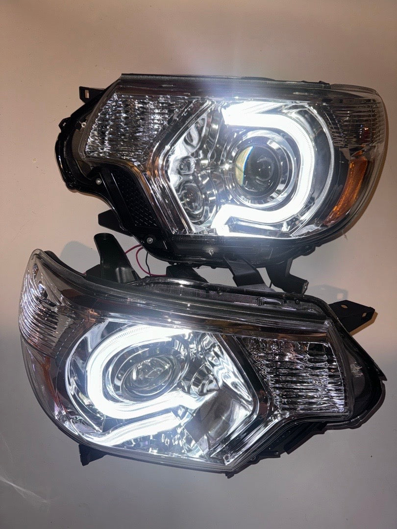 2012 to 2015 Toyota Tacoma LED DRL Headlights Faros Focos Luces Micas
