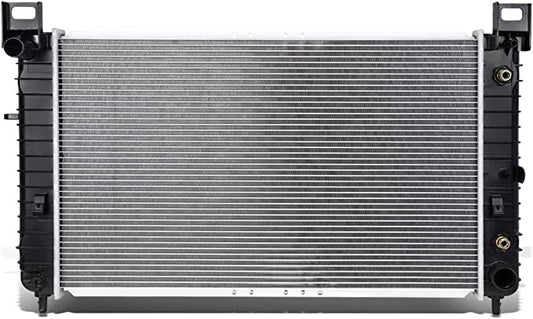 DNA Motoring OEM-RA-2334 28'' Radiator Compatible with 99-07 Escalade/Silverado/Sierra 1500 2500 / Suburban/Yukon, OE Style Aluminum Core Direct Fit Radiator, 1-5/16" Inlet / 1-9/16" Outlet