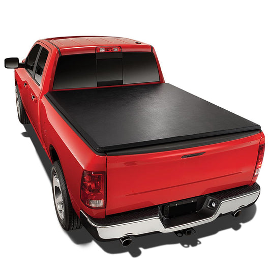 Truck Bed Soft Vinyl Roll-Up Tonneau Cover Compatible with Ford F-150 5.5ft bed size only 2004 2005 2006 2007 2008 2009 2010 2011 2012 2013 2014