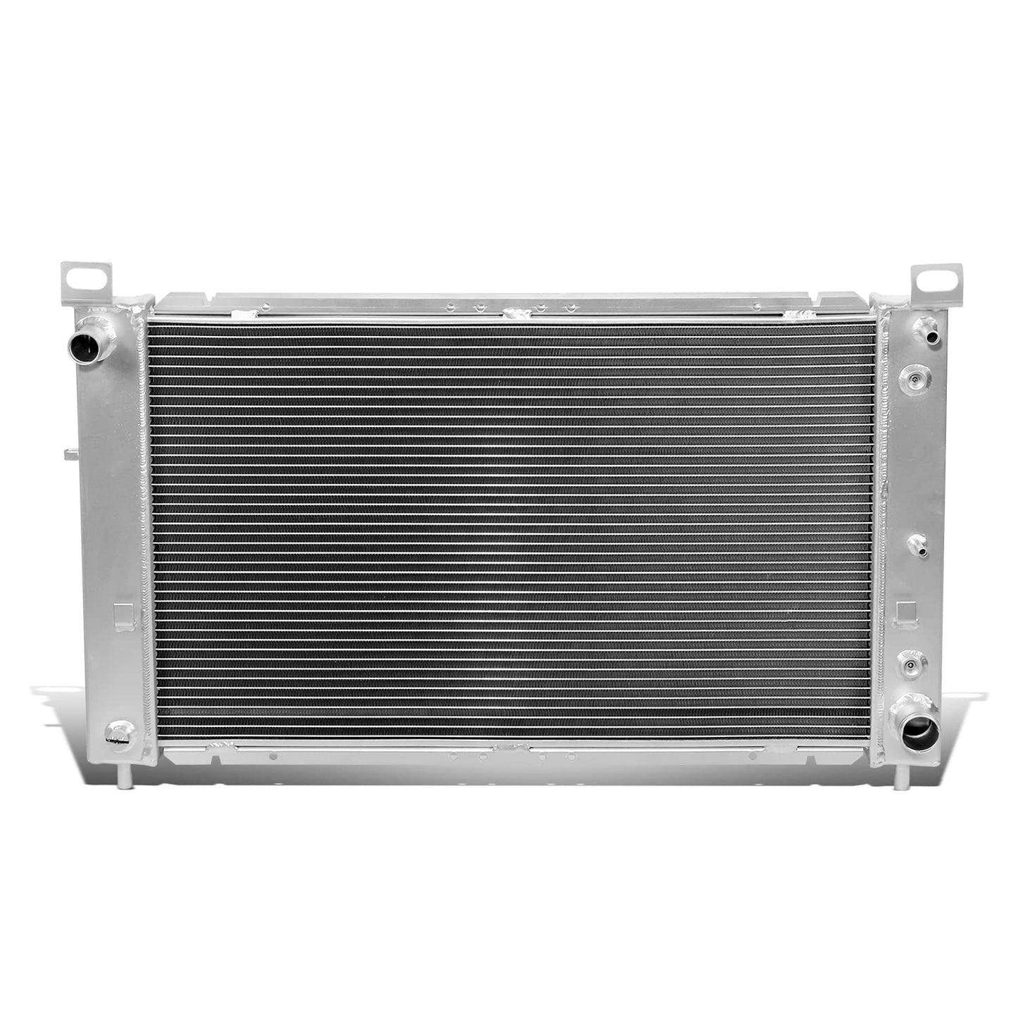 2-Row Full Aluminum Radiator Compatible with 1999 to 2006 Silverado 2500/Suburban 1500/Yukon/Yukon XL 1500/Sierra 1500/Sierra 2500, 4.8L/ 5.3L V8, Metallic