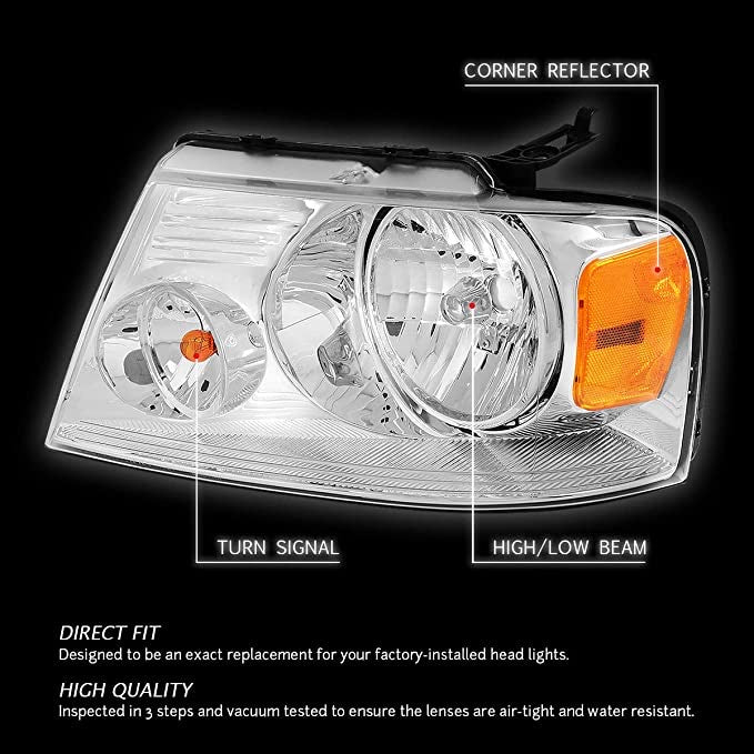 Ford F-150 and Mark LT Oem style headlights headlamps faros Focos Luces micas 2004 2005 2006 2007 2008