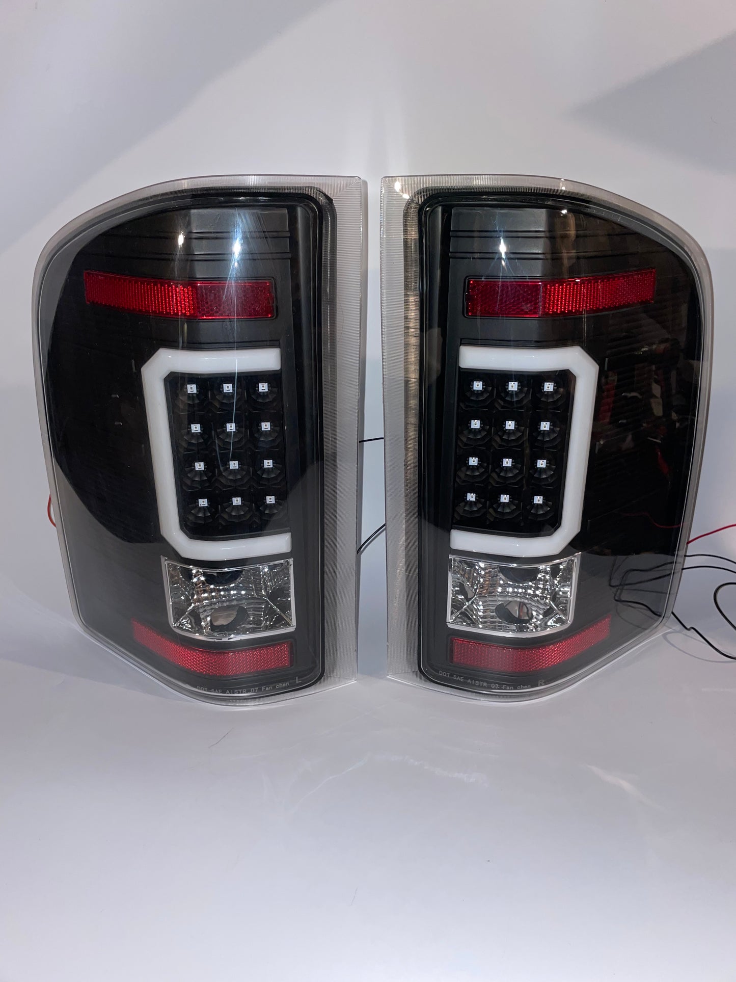 Chevy Silverado 1500 2500 3500 and HD models LED C style Taillights Reverse lights faros focos Luces micas 2007 2008 2009 2010 2011 2012 2013 2014