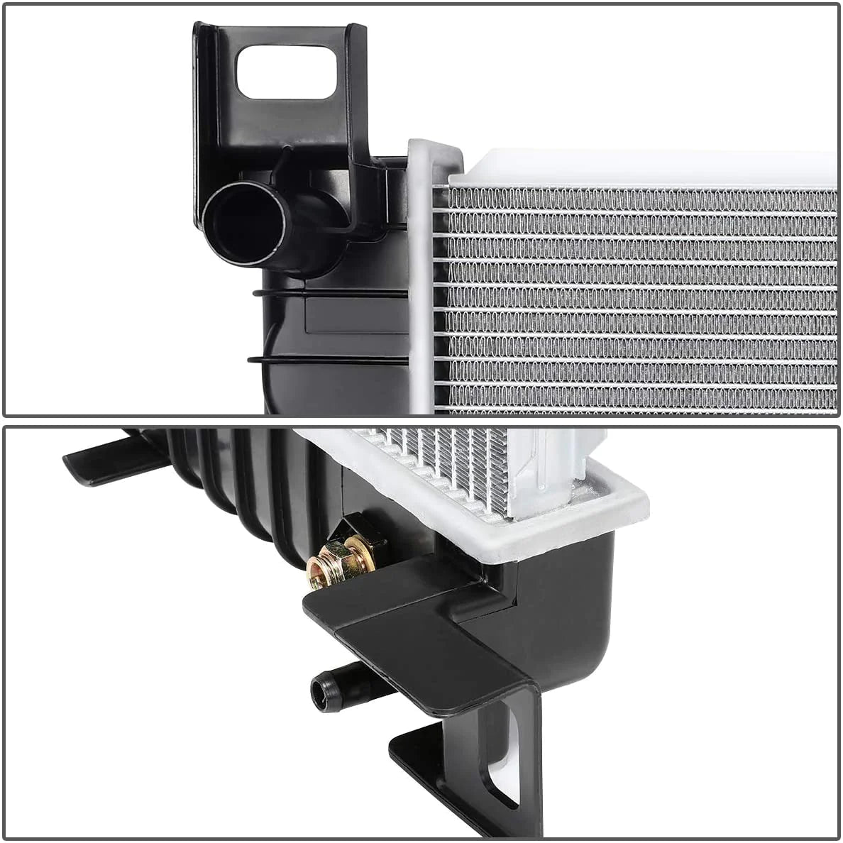 1-Row Cooling Radiator Compatible with Silverado Sierra Yukon Tahoe Suburban 4.3L 4.8L 5.3L AT Aluminum Core 1999 to 2007