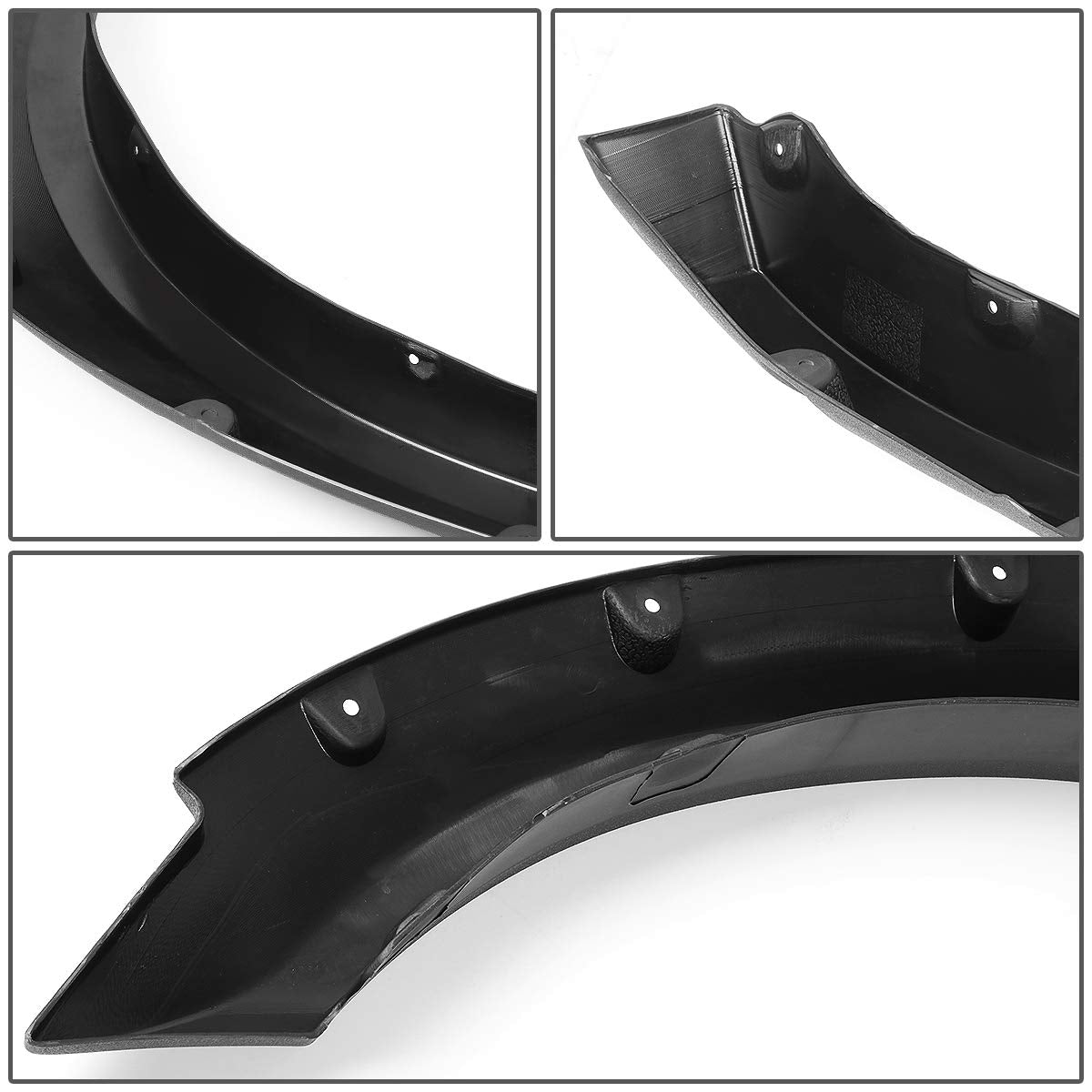 Dodge Ram Pocket Riveted Style Fender Flare Cover Wheel Protector 4Pcs Set In Black 2009 2010 2011 2012 2013 2014 2015 2016 2017 2018