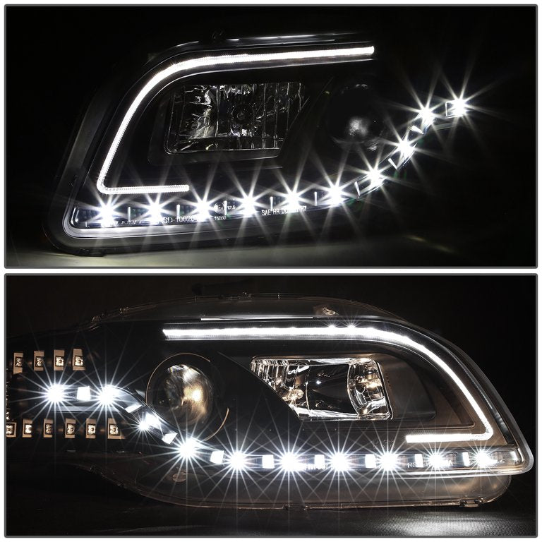 Audi A4 S4 Projector LED Drl Headlamps Headlights Faros Focos Luces 2006 2007 2008