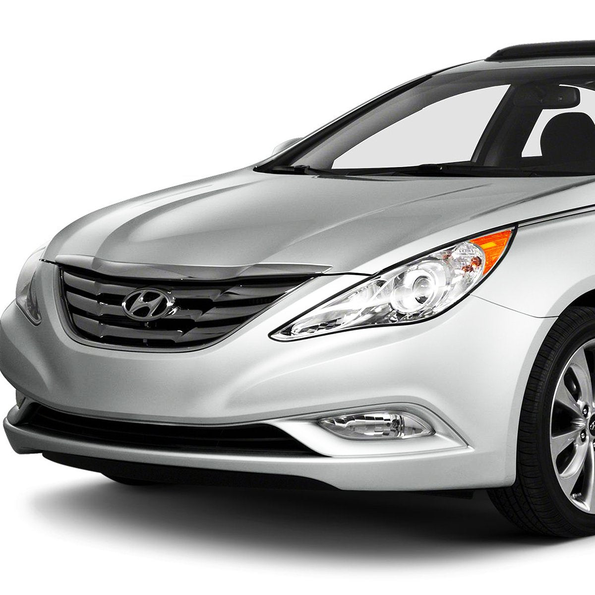 Hyundai Sonata chrome Housing Amber Reflector Headlamps Headlights Faros Focos Luces 2011 2012 2013 2014